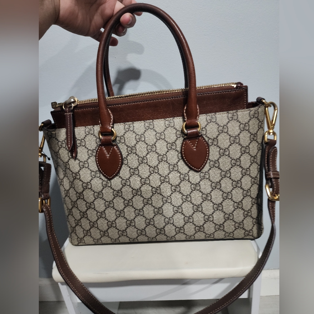 GUCCI GG Supreme 2Way Shoulder Bag Handbag - Picture 2 of 9